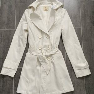 New Forever 21 ivory trench coat